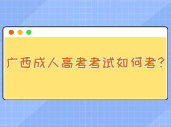 广西成人高考考试如何考