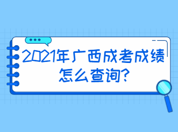 2021年广西成考成绩怎么查询