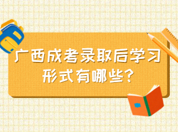 广西崇左成考录取后学习形式有哪些