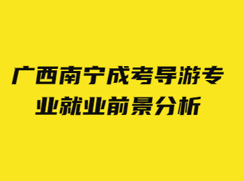 广西南宁成考导游专业就业前景分析