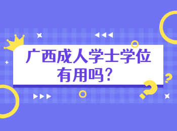 广西成人学士学位有用吗？