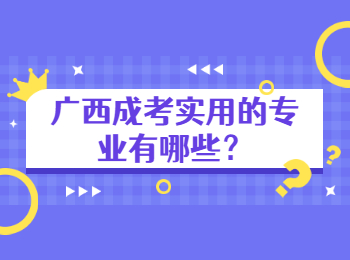 广西成考实用的专业有哪些？