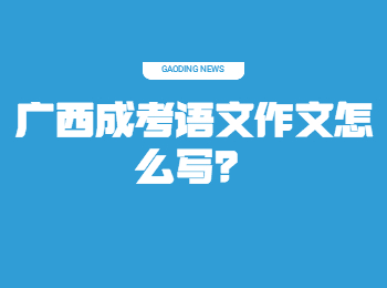 广西成考语文作文怎么写？