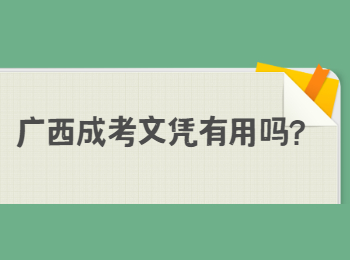 广西成考文凭有用吗？