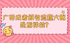 广西成考报名流程大概是怎样的